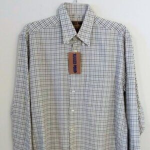 Men's Long Sleeve 100% Cotton Check Design Shirt